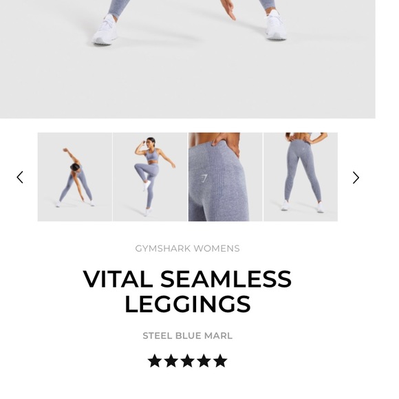 ISO of VITAL SEAMLESS LEGGINGS/ STEEL BLUE/SIZE: S - Picture 2 of 2